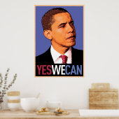Barack Obama - Oui nous pouvons poster (Cuisine)