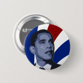 Barack Obama Patriotic Button (Voorkant /achterkant)