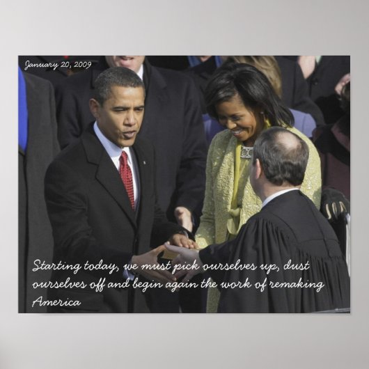 Barack Obama Pick Ourself Up Poster (Voorkant)