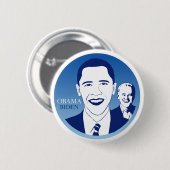 Barack Obama Pin Ronde Button 5,7 Cm (Voorkant /achterkant)