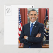 Barack Obama portret Briefkaart (Voorkant / Achterkant)