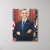 Barack Obama portret Canvas Afdruk (Voorkant)