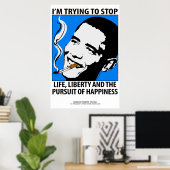 Barack Obama Poster de satire politique (Bureau à domicile)