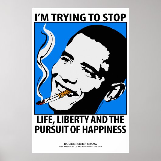 Barack Obama Poster de satire politique (Devant)