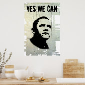 Barack Obama. Poster en crayon (Cuisine)