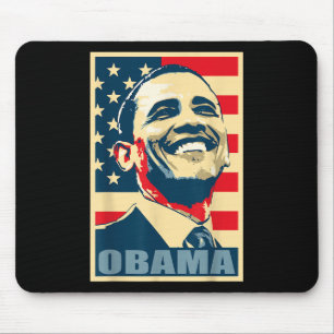 Barack Obama President 44 American Flag Happy Demo Muismat