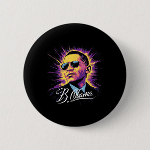 Barack Obama President Patriottisch Ronde Button 5,7 Cm