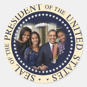Barack Obama President van de Verenigde Staten Ronde Sticker