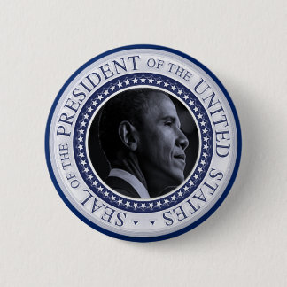 Barack Obama Presidentiële zegal Ronde Button 5,7 Cm