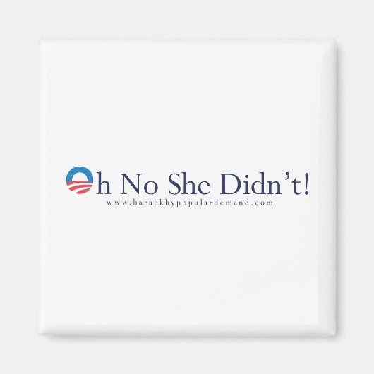 Barack Obama primaire magneet (Voorkant)