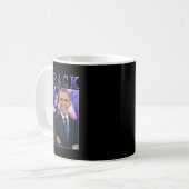 Barack Obama Retro Stijl Koffiemok (Voorkant links)
