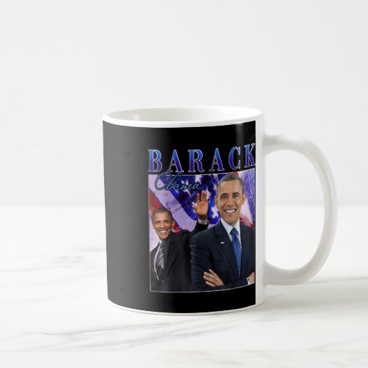 Barack Obama Retro Stijl Koffiemok (Rechts)