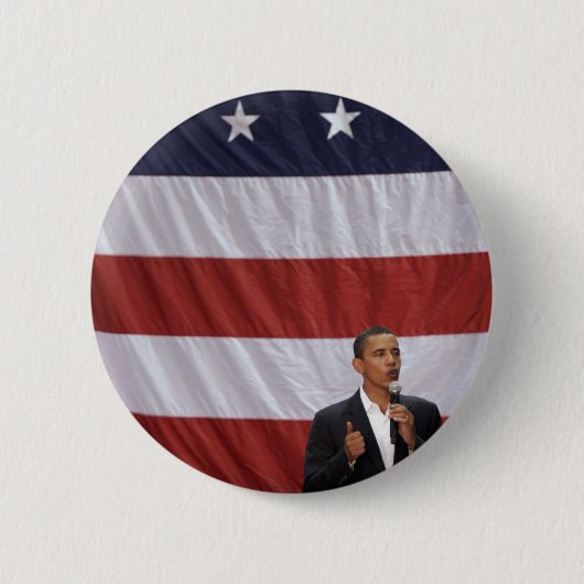 Barack Obama Ronde Button 5,7 Cm (Voorkant)