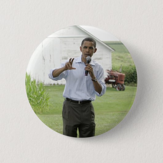 Barack Obama Ronde Button 5,7 Cm (Voorkant)
