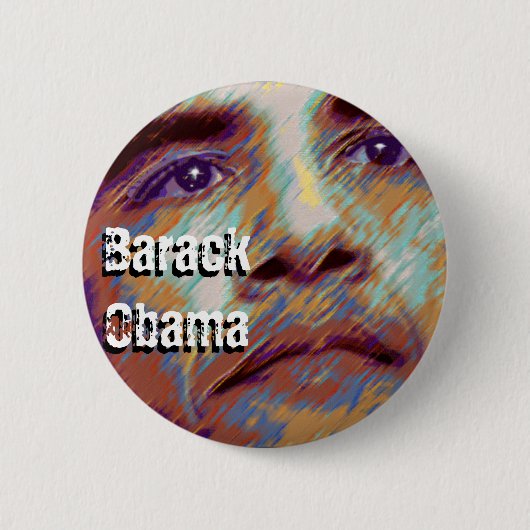 Barack Obama Ronde Button 5,7 Cm (Voorkant)