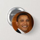 Barack Obama Ronde Button 5,7 Cm (Voorkant /achterkant)