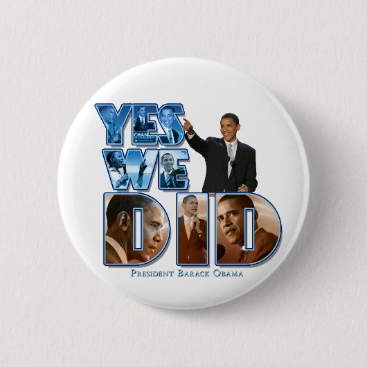 Barack Obama Ronde Button 5,7 Cm (Voorkant)