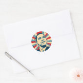 Barack Obama Ronde Sticker (Envelop)