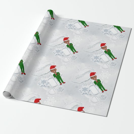 barack obama santa cadeaupapier (Uitgerold)