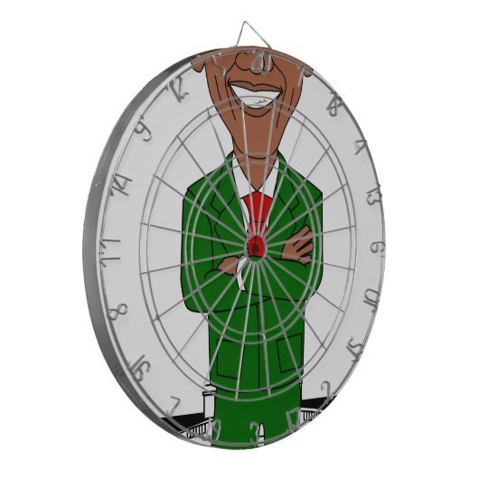 barack obama santa claus dartbord (Voorkant Links)