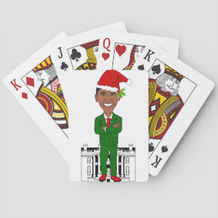 barack obama santa claus pokerkaarten