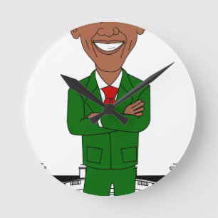 barack obama santa claus ronde klok