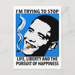 Barack Obama Satire/Parody Briefkaart