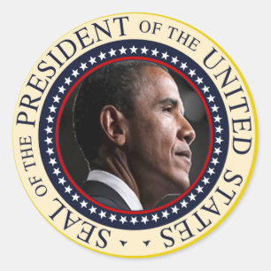 Barack Obama Seal Ronde Sticker