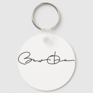 Barack Obama Signature Series (zwart) Sleutelhanger
