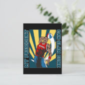 Barack Obama Slam Dunk Briefkaart (Staand voorkant)