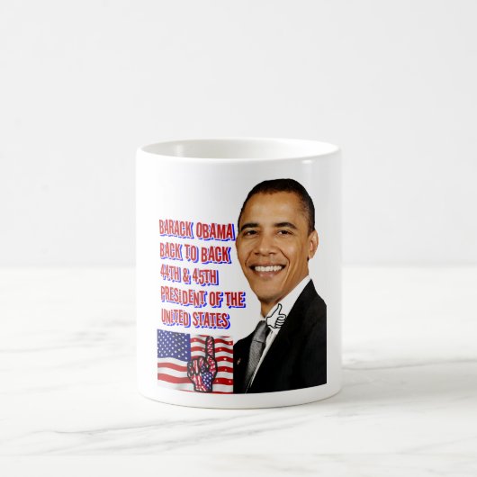 Barack Obama, terug naar achteren_ Koffiemok (Center)