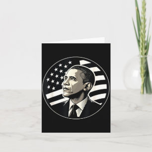 Barack Obama Tribute Kunst Democratie Protest T-sh Kaart