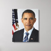 Barack Obama US President White House Portret Canvas Afdruk (Voorkant)