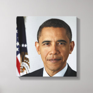 Barack Obama US President White House Portret Canvas Afdruk