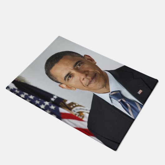Barack Obama US President White House Portret Deurmat (Schuin)