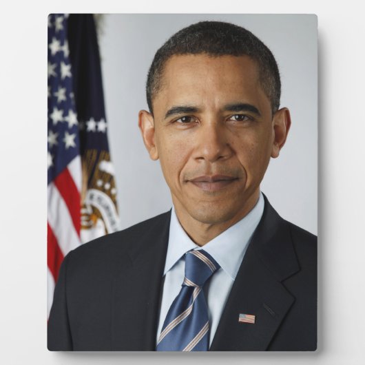 Barack Obama US President White House Portret Fotoplaat (Voorkant)