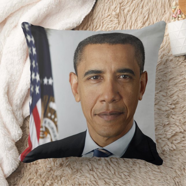 Barack Obama US President White House Portret Kussen (Deken)