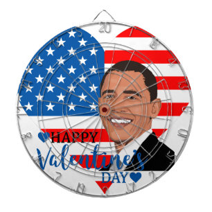 barack obama valentijn dartbord