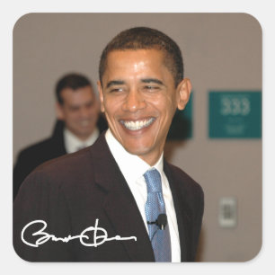 Barack Obama Vierkante Sticker