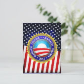 Barack Obama voor president 2012 Briefkaart (Staand voorkant)