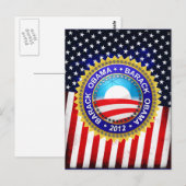 Barack Obama voor president 2012 Briefkaart (Voorkant / Achterkant)