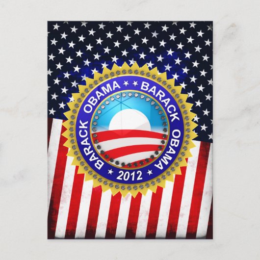 Barack Obama voor president 2012 Briefkaart (Voorkant)
