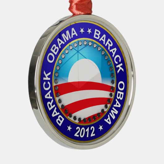Barack Obama voor president 2012 Metalen Ornament (Rechts)