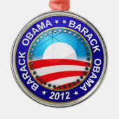 Barack Obama voor president 2012 Metalen Ornament (Voorkant)