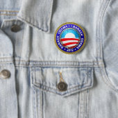 Barack Obama voor president 2012 Ronde Button 5,7 Cm (In situ)