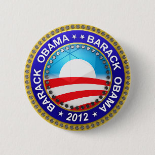 Barack Obama voor president 2012 Ronde Button 5,7 Cm