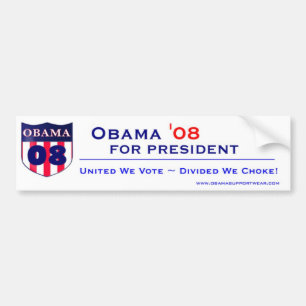 Barack Obama voor President Bumpersticker