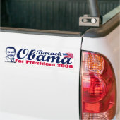 Barack Obama voor President Bumpersticker  (Op Truck)