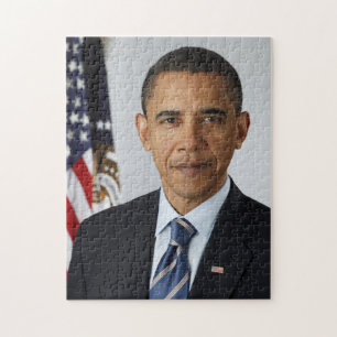 Barack Obama VS-president Witte Huis Portret  Legpuzzel