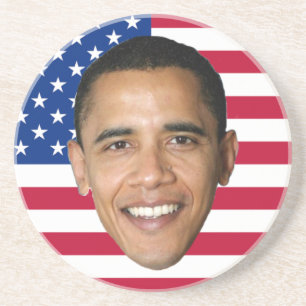 Barack Obama Zandsteen Onderzetter